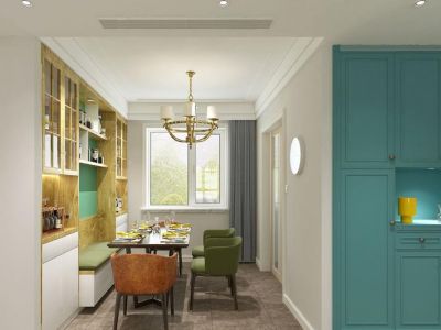 渭南波涛装饰-阳光家园122平米三居室简约风格装修效果图