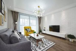 【乐尚装饰】110平现代简约温馨家 室内通透明亮采光好