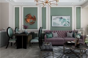 【城市人家装饰公司】哈尔滨麒麟茗邸简约风格97平米装修效果图案例