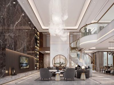 文儒德现代风格800平米别墅装修案例