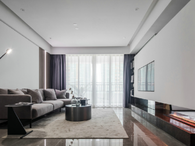 花样年家天下现代风格128平米三居室装修案例