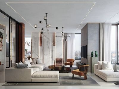 中旅名门府现代风格108平米装修案例