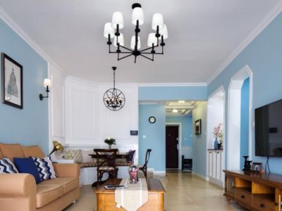 宏帆人和府149平米四居室混搭风格装修案例