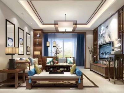 北苑小区现代风格90平米三居室装修案例