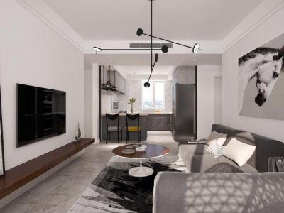 盛世华府90平米两室现代简约风格