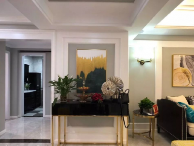 富豪三里花城美式风格95平米装修案例