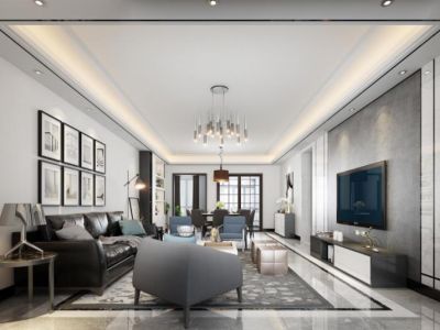 礼悦阁195平米四居室现代简约风格