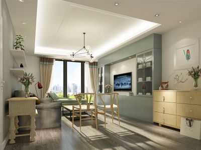 大西洋新城北欧风格115平米三居室装修案例