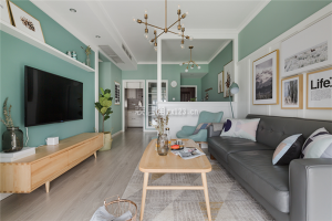 【重庆龙发装饰】重庆保利观澜现代风格78平米装修效果图案例