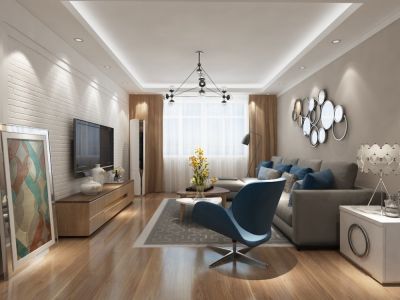 首创漫香郡三居92平简约风格装修案例