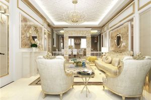 【中山纽世纪装饰】中山锦绣海湾城别墅欧式风格300平米装修效果图案例