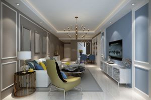 【中山名尚装饰】中信左岸现代风格90平米装修效果图案例