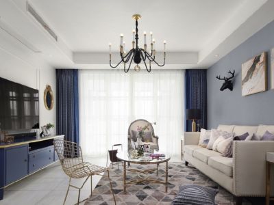 金科观天下北欧风格120平米三居室装修案例