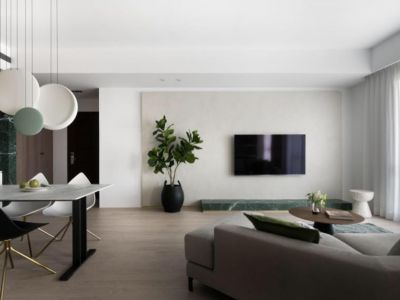 天久一品130平米三居室北欧风格装修案例