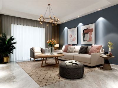 天峰国际180平米现代轻奢风格复式装修案例