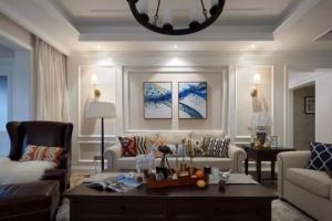 渭南设享生活装饰-高新时代新城134平米三居室混搭风格效果图