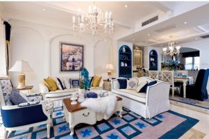 【蓝迪装饰】地中海风格复式装修  打造舒适自然蓝白格调的空间