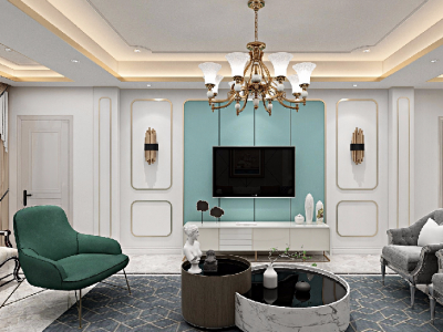 东方樾诚园130平北欧风格装修案例