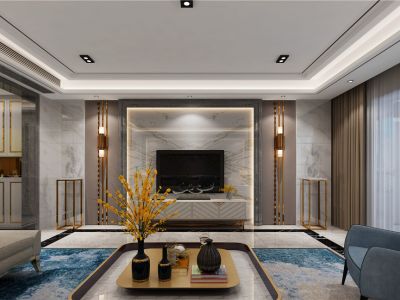 天峰国际160平米四居室新中式风格四居室装修案例