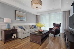 渭南家装e站-乐天聚天籁139平米三居室美式风格装修效果图