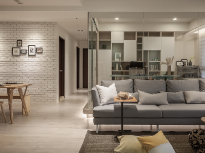 印象外滩北欧风98平米家装三居室装修设计效果图欣赏