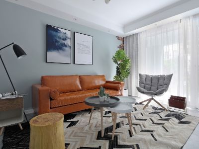 融侨悦城极简96平米二居室装修设计案例