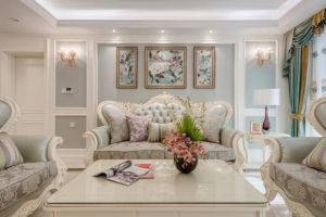 渭南家装e站-渭南保利锦悦和府106平米三居室欧式风格效果图