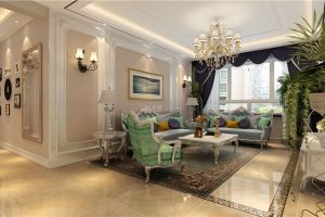 【城市人家装饰公司】哈尔滨哈东华府欧式风格127平米装修效果图案例