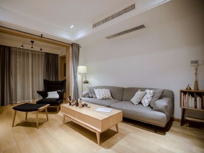 滨海·橙里两室两厅日式风格118平米装修设计案例