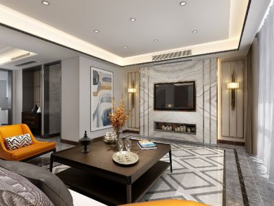 仙林翠谷现代风格175平米四居室装修案例