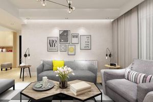 渭南峰光无限装饰-农业大厦166平米四居室北欧风格效果图