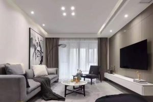 渭南峰光无限装饰-玉洲花园130平米三居室现代简约风格效果图