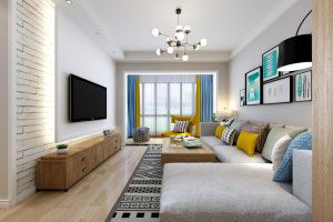 渭南峰光无限装饰-乐天聚天籁150平米三居室现代简约风格效果图