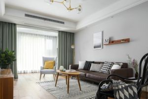 渭南城市人家装饰-恒昌花园80平米两居室混搭风格效果图