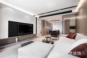 【十堰聚堡装饰】十堰百强学府花园现代极简风实景案例照片