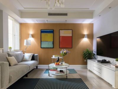 茂业天地观园现代风格89平米二居室装修案例