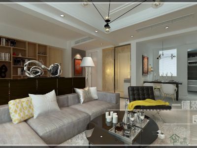 金地檀境现代简约风格装修案例