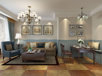 安居苑200平米地中海风格四居室装修案例