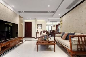 渭南城市人家装饰-曦和公馆141平米三居室新中式风格效果图