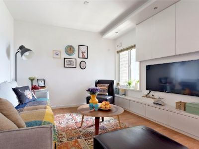 绿雅原乡现代风格50平米二居室装修案例