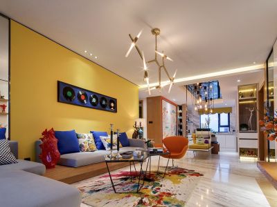 洲际亚洲湾112平米奢华风格装修设计案例