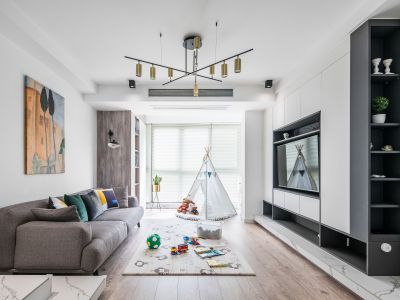 御景湾106平米现代简约风格装修案例