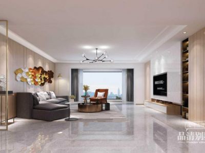 京梁合220平米现代轻奢风格别墅装修赏析