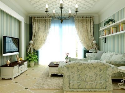 禹洲嘉誉山现代风格115平米三居室装修案例