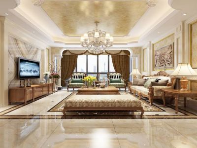 莲湖广场137平米四居室欧式风格案例