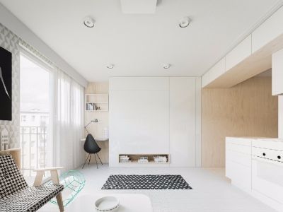 雁归来院北欧风格70平米二居室装修案例