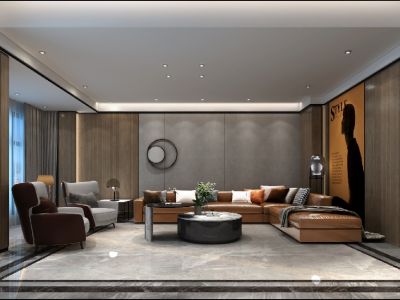 惠景园现代风格四室装修案例