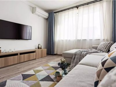 君临天下110平米北欧三居室装修案例