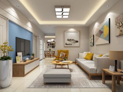 杏北二里北欧风格80平米二居室装修案例