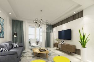 【西安龙发装饰】曲江千林郡北欧风格130平米装修效果图案例赏析